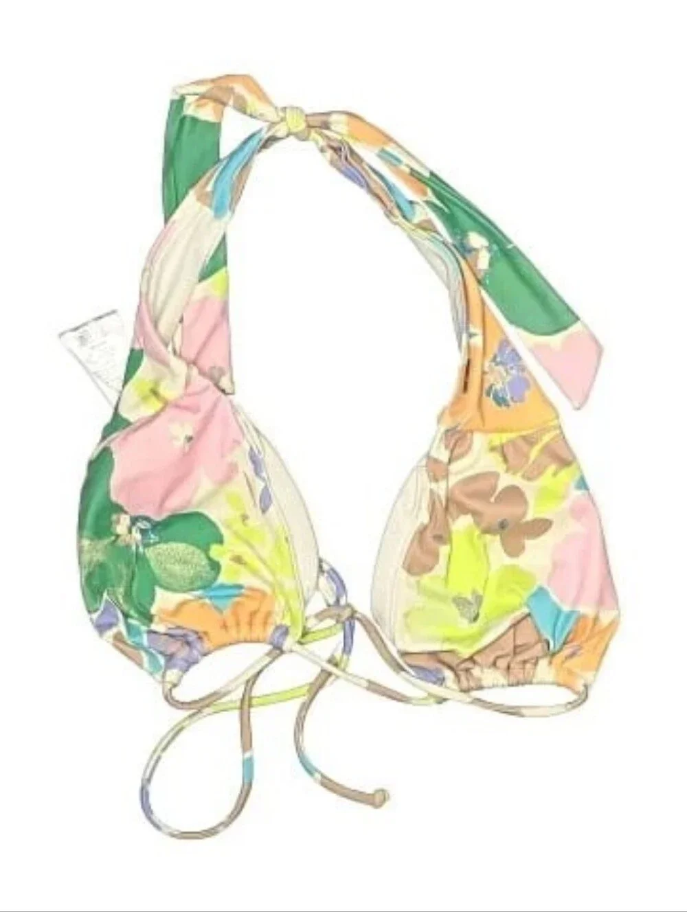 O'Neill Sami Floral 3-Way Bikini Set Small Multi-Way Top Strappy Bottoms